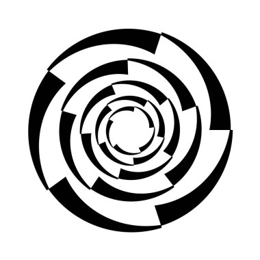 Soyut ciküler geometrik çember vektör tasarım ögesi