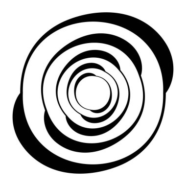 Soyut ciküler geometrik çember vektör tasarım ögesi