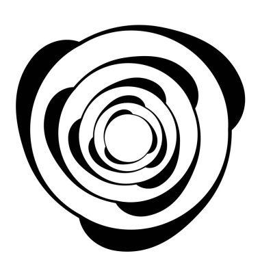 Soyut ciküler geometrik çember vektör tasarım ögesi