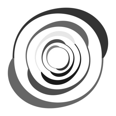 Soyut ciküler geometrik çember vektör tasarım ögesi