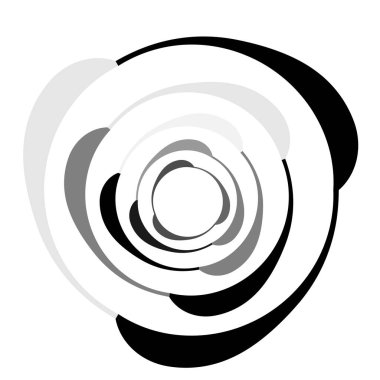 Soyut ciküler geometrik çember vektör tasarım ögesi