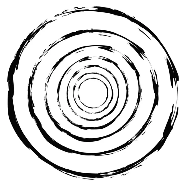 Boya fırçası, fırça darbesi, grunge doku dairesi. Çamurlu, lekeli sıvı, sıvı lekesi, sıçrama, sıçrama etkisi.