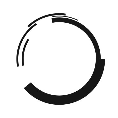 Dönen geometrik bilim kurgu GUI UI hud dairesi, dairesel simge, element