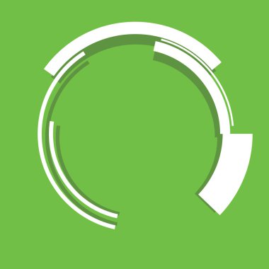 Dönen geometrik bilim kurgu GUI UI hud dairesi, dairesel simge, element