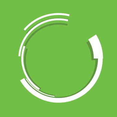 Dönen geometrik bilim kurgu GUI UI hud dairesi, dairesel simge, element