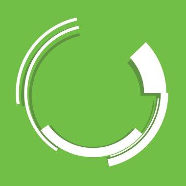 Dönen geometrik bilim kurgu GUI UI hud dairesi, dairesel simge, element