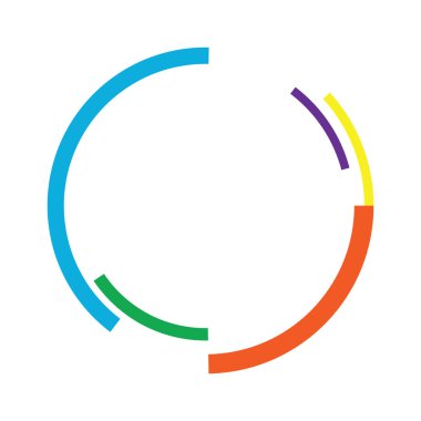 Dönen geometrik bilim kurgu GUI UI hud dairesi, dairesel simge, element