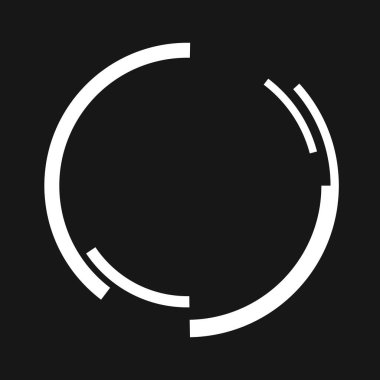 Dönen geometrik bilim kurgu GUI UI hud dairesi, dairesel simge, element