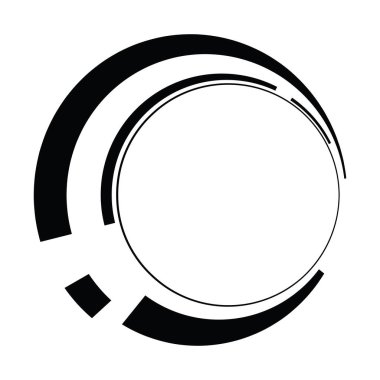 Dönen geometrik bilim kurgu GUI UI hud dairesi, dairesel simge, element