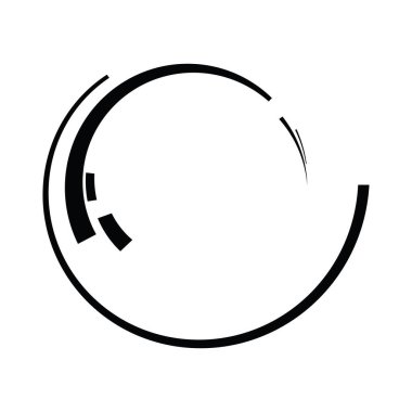 Dönen geometrik bilim kurgu GUI UI hud dairesi, dairesel simge, element