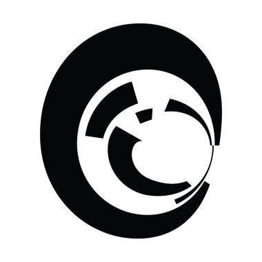 Dönen geometrik bilim kurgu GUI UI hud dairesi, dairesel simge, element