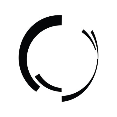 Dönen geometrik bilim kurgu GUI UI hud dairesi, dairesel simge, element