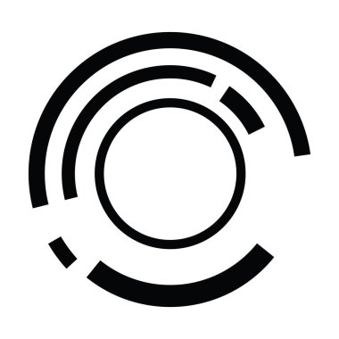 Dönen geometrik bilim kurgu GUI UI hud dairesi, dairesel simge, element