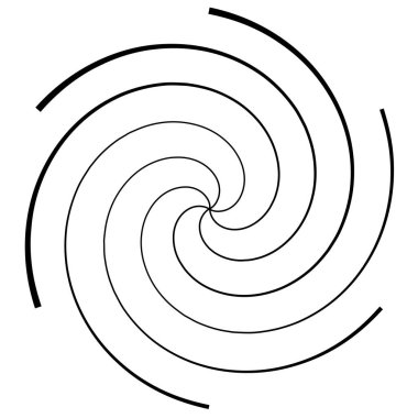 Sarmal, girdap, girdap ve girdap elementi. Helix, volt dalgalanması, girdap şekli