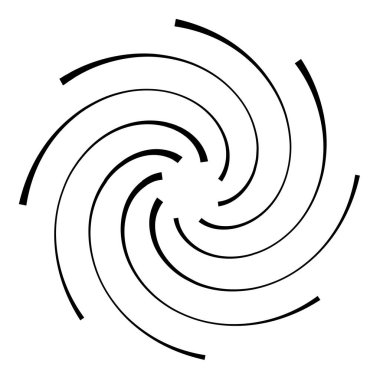Sarmal, girdap, girdap ve girdap elementi. Helix, volt dalgalanması, girdap şekli