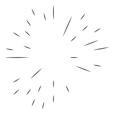 Rastgele dairesel çizgiler. Soyut geometrik çember vektör elemanı. Patlama, spiral, girdap etkisi