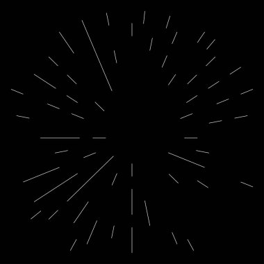 Rastgele dairesel çizgiler. Soyut geometrik çember vektör elemanı. Patlama, spiral, girdap etkisi