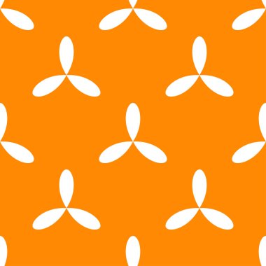 Sade turuncu, sarı çiçekler, pürüzsüz yapraklar, tekrarlanabilir desenler, arka plan. Doğa, ekoloji, botanik ve bahçecilik konsepti. Çiçek siluetleri, semboller ve motifler tekrarlanan doku. Stock vektör illüstrasyonu, klip- art grafikleri