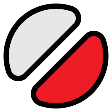 Soyut çember, dairesel geometrik grafik, ikon ve sembol. Radikal, konsantre element, logo şekli