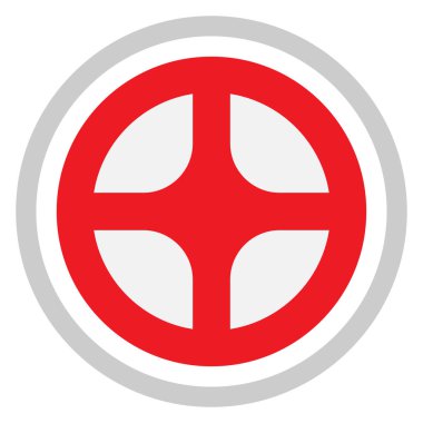 Soyut çember, dairesel geometrik grafik, ikon ve sembol. Radikal, konsantre element, logo şekli