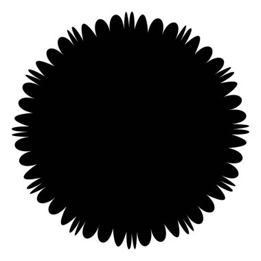 Soyut çember, dairesel geometrik grafik, ikon ve sembol. Radikal, konsantre element, logo şekli