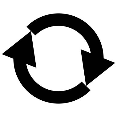 Dairesel, çember okları tekrarla, geri dönüşüm, döngü simgesi, sembol