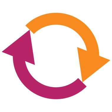 Dairesel, çember okları tekrarla, geri dönüşüm, döngü simgesi, sembol