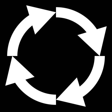 Dairesel, çember okları tekrarla, geri dönüşüm, döngü simgesi, sembol