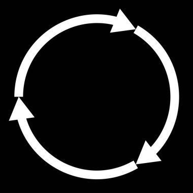 Dairesel, çember okları tekrarla, geri dönüşüm, döngü simgesi, sembol