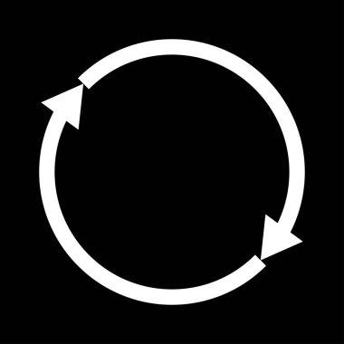 Dairesel, çember okları tekrarla, geri dönüşüm, döngü simgesi, sembol