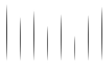 Düzensiz rastgele çizgiler, çizgili model vektör ögesi