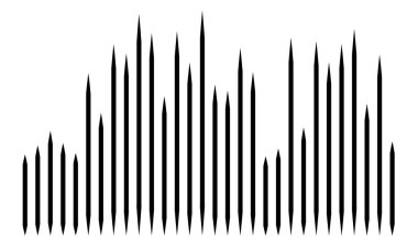 Düzensiz rastgele çizgiler, çizgili model vektör ögesi