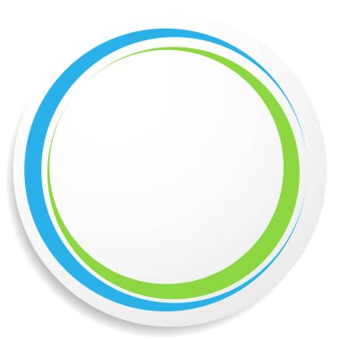 Çember, dairesel rozet, etiket, etiket ve düğme şeklinde boş boşluk. Fiyat etiketi, etiket ögesi