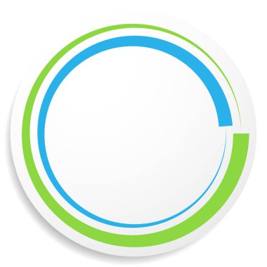 Çember, dairesel rozet, etiket, etiket ve düğme şeklinde boş boşluk. Fiyat etiketi, etiket ögesi