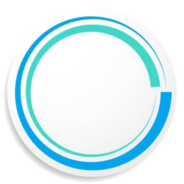 Çember, dairesel rozet, etiket, etiket ve düğme şeklinde boş boşluk. Fiyat etiketi, etiket ögesi