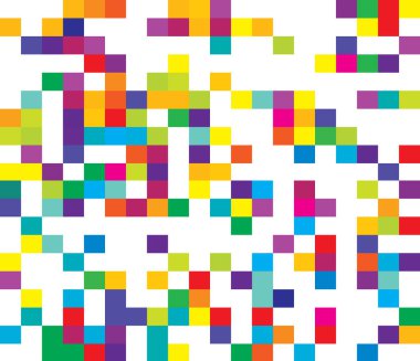 Rastgele kareler, dikdörtgenler siyah ve beyaz, tek renkli geometrik arkaplan, desen ve doku