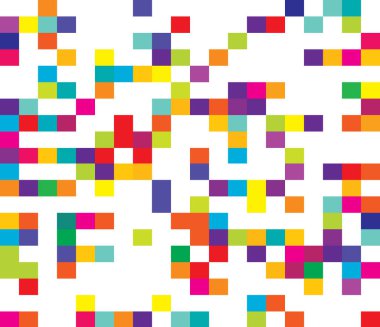 Rastgele kareler, dikdörtgenler siyah ve beyaz, tek renkli geometrik arkaplan, desen ve doku