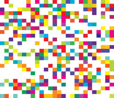 Rastgele kareler, dikdörtgenler siyah ve beyaz, tek renkli geometrik arkaplan, desen ve doku