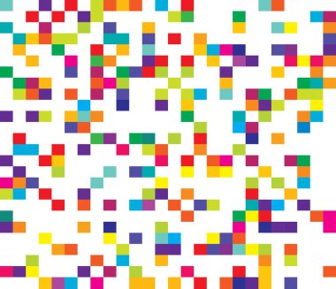 Rastgele kareler, dikdörtgenler siyah ve beyaz, tek renkli geometrik arkaplan, desen ve doku