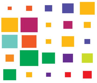 Rastgele kareler, dikdörtgenler siyah ve beyaz, tek renkli geometrik arkaplan, desen ve doku