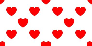 Kusursuz, tekrarlanabilir kalp şekli, ikon deseni, doku. Kalp ambalajı, ambalaj kağıdı. Stock vektör illüstrasyonu, klip- art grafikleri