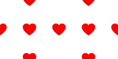 Kusursuz, tekrarlanabilir kalp şekli, ikon deseni, doku. Kalp ambalajı, ambalaj kağıdı. Stock vektör illüstrasyonu, klip- art grafikleri