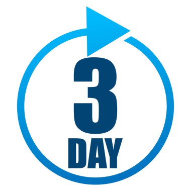 Geri dönüş, TAT simgesi, sembol serisi. Saatler, günler, aylar ve yıllık etiketlerle