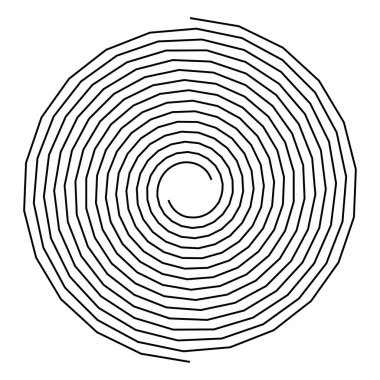 Şekli çok güzel. Döndür, döndür, döndür ve çevir vektör tasarım elementi. Dalgalı, kıvrımlı çizgiler