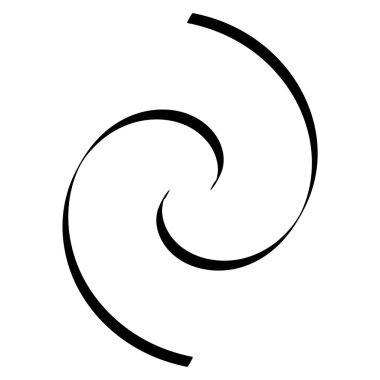 Şekli çok güzel. Döndür, döndür, döndür ve çevir vektör tasarım elementi. Dalgalı, kıvrımlı çizgiler