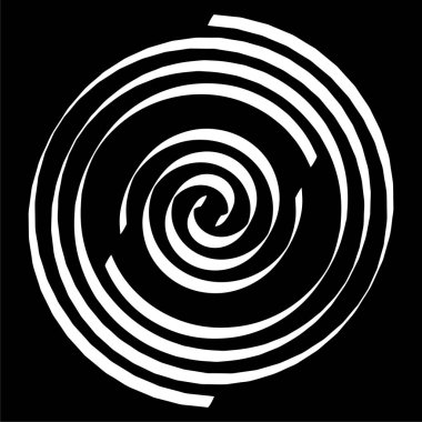 Şekli çok güzel. Döndür, döndür, döndür ve çevir vektör tasarım elementi. Dalgalı, kıvrımlı çizgiler