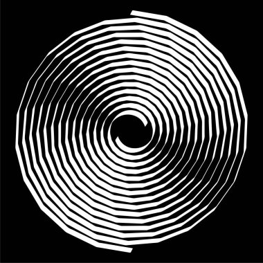 Şekli çok güzel. Döndür, döndür, döndür ve çevir vektör tasarım elementi. Dalgalı, kıvrımlı çizgiler