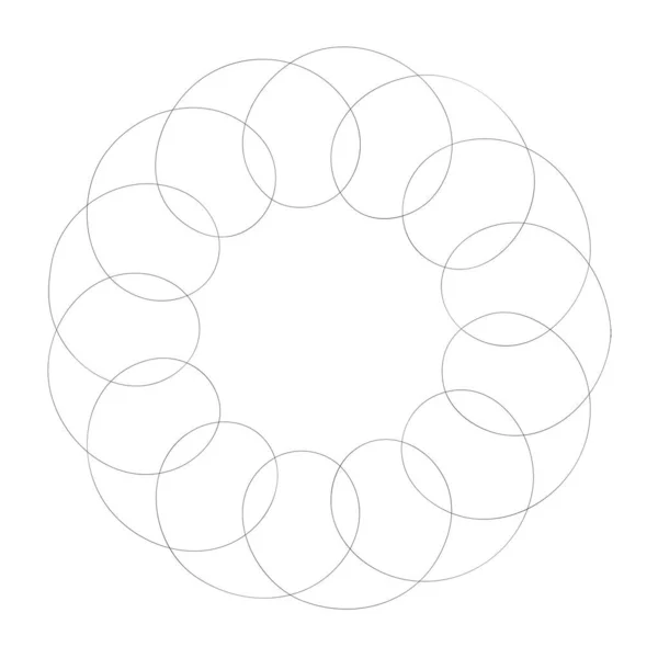 Мотив Абстрактного Кола Форма Мандали Піктограма Круглий Орнамент Орнамент Символ — стоковий вектор