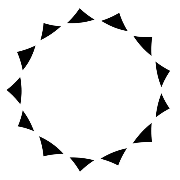 Abstract Circle Motif Mandala Shape Icon Ornament Ornate Decoration Symbol — Stock Vector