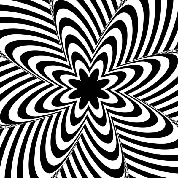 Art 시각적 흑백의 추상적 기하학적 — 스톡 벡터